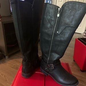 Guess boot, size 8.5, black, wide calf, worn once